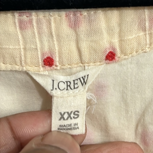 J. Crew Women’s Ivory & Red Embroidered Polka Dot DOBBY Dress - Size XXS - Picture 5 of 8